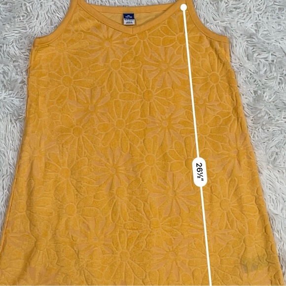 Old Navy Girls Orange Floral Textured Sundress/Swim Coverup Size XL (14/16) - Picture 8 of 8